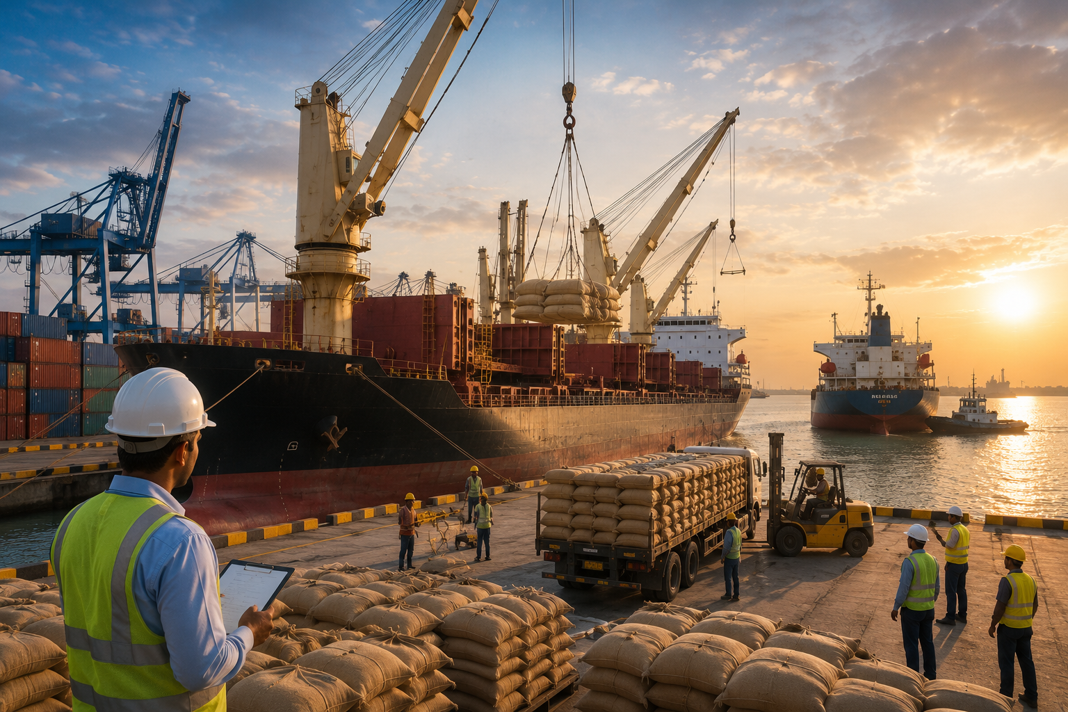 Port Congestion Mitigation: Strategic Vessel Charters and Breakbulk Routing for Indian Grain Exporters